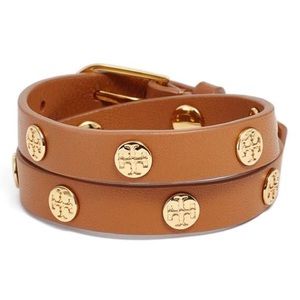 Tory Burch double wrap logo bracelet